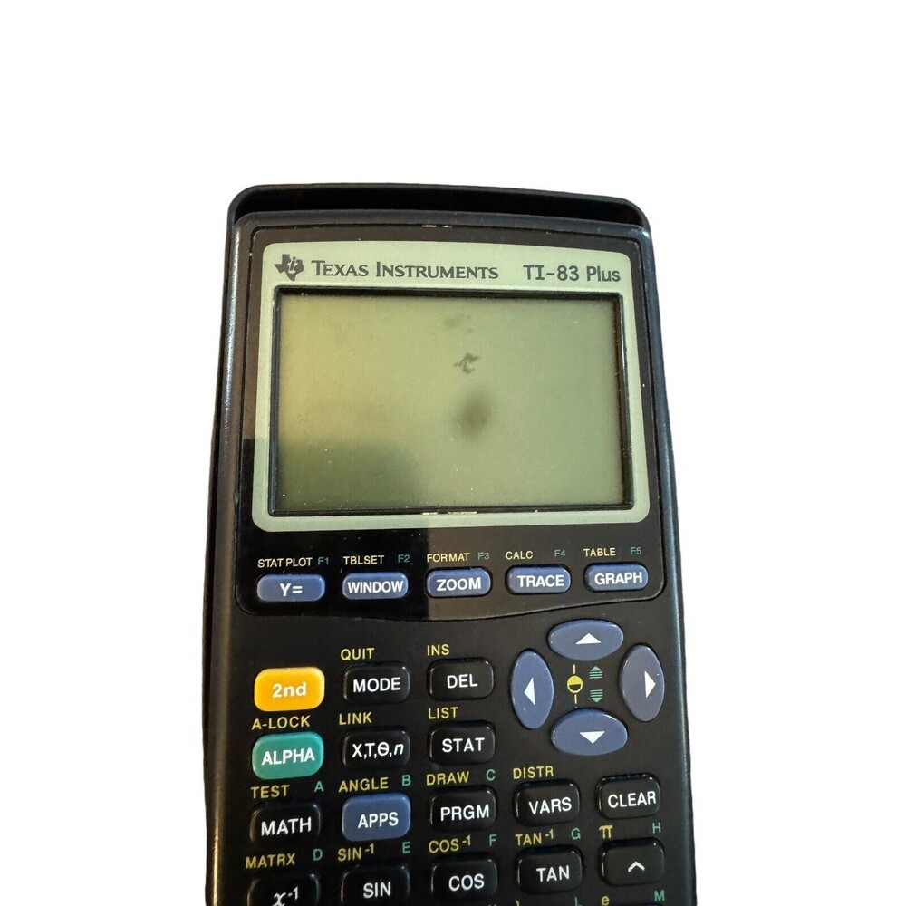 Texas Instruments TI-83 Plus Graphing Calculator With Cover - Tested Works! - Picture 3 of 5